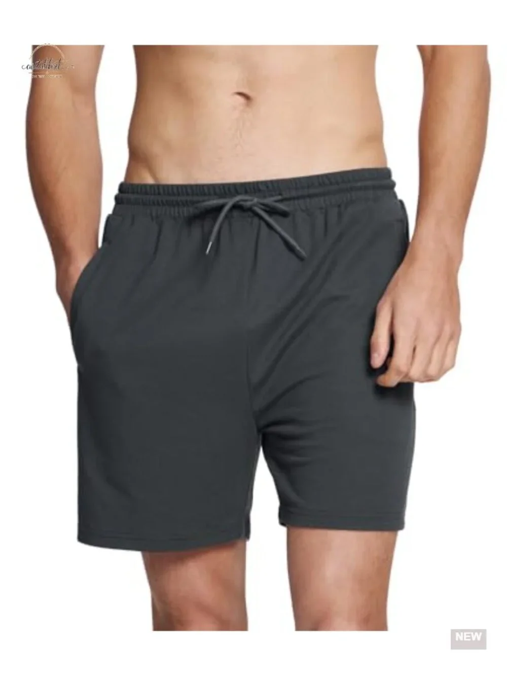 Men's Quick Dry Athletic Shorts with Pockets, Lightweight Bamboo Blend, Relaxed